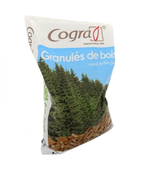 Granulés de bois COGRA en sac de 15KG