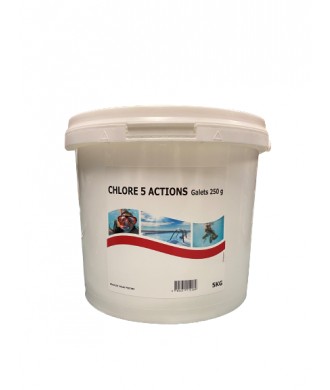 CHLORE 5 ACTIONS 250GR 5KG