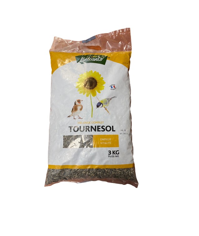 Tournesol Strié Petit Sac 3kg - Une Friandise Délicieuse pour