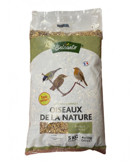 OISEAUX DE LA NATURE 4+1KG GRATUIT